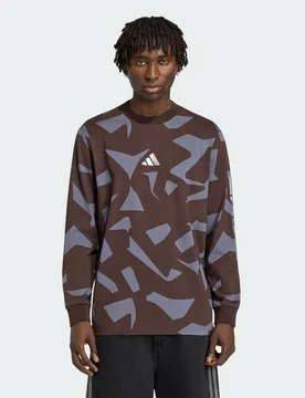 Maglia a MANICHE LUNGHE AMG CAMO S Aurora Coffee / Aurora Onix - Adidas - FashionsVida