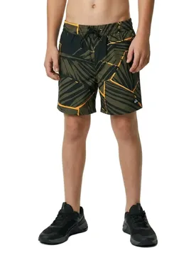 Pantaloncino Da Bagno Everyday Printed Volley 1´´ Grape Leaf Natural Geo 10 Anni