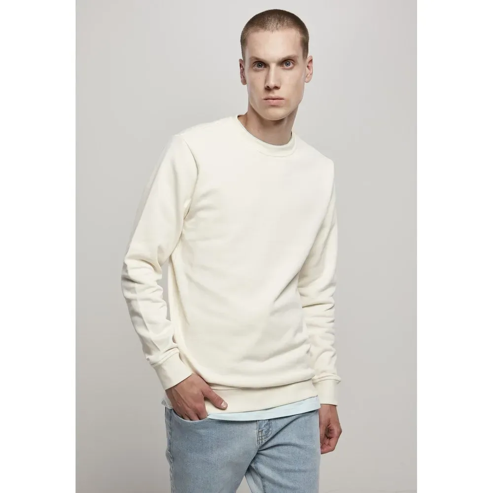 Felpa Organic Basic Crew (big ) White 5XL - Urban classics - FashionsVida