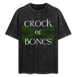 Crock of Bones T-Shirt Basic Crew Neck Short Sleeve Top