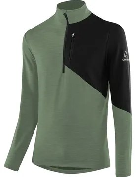 Löffler Midlayer Block Transtex® Merino Rollkragenpullover, orange 48