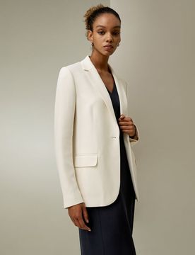 Blazer In Seta Abito Classicocrêpe Di Seta Pesante Crêpe Di Seta Pesante Traspirante Superleggero Drappeggia Bene 42