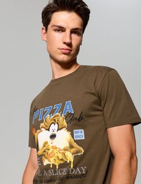 T-shirt in cotone con stampa Looney Tunes - talpa
