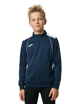 Championship Vii Half Zip Sweatshirt Navy / White 7-8 Years - Joma - FashionsVida
