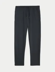 Cotton Rich Straight Leg Joggers Charcoal male