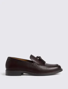 MOSS Leather Loafers Brown male - MOSS - FashionsVida
