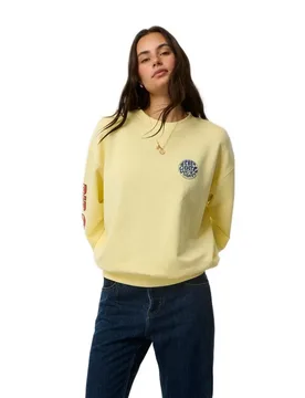 Sweat-shirt Sg Heritage Oversized Soft Yellow XS - Rip curl - FashionsVida
