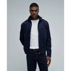 Chaqueta bomber de hombre de ante
