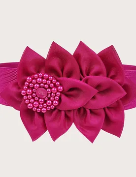 Cinturón ancho con decoración de perlas falsas, elegante para Halloween, verano, escuela, otoño, Halloween - Shein - FashionsVida