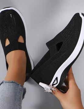 Nuevos zapatos deportivos casuales para mujer, llegada otoño 2025. Zapatos de malla transpirables y cómodos, con diseño hueco, de moda, ligeros, re