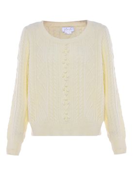 BLONDA Jersey blanco lana