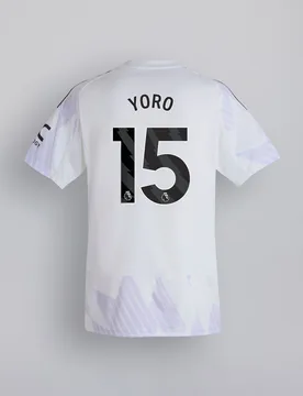 Manchester United 25/26 Away Kids Jersey with Yoro 15 EPL Printing & Badge 15-16Y - Adidas - FashionsVida