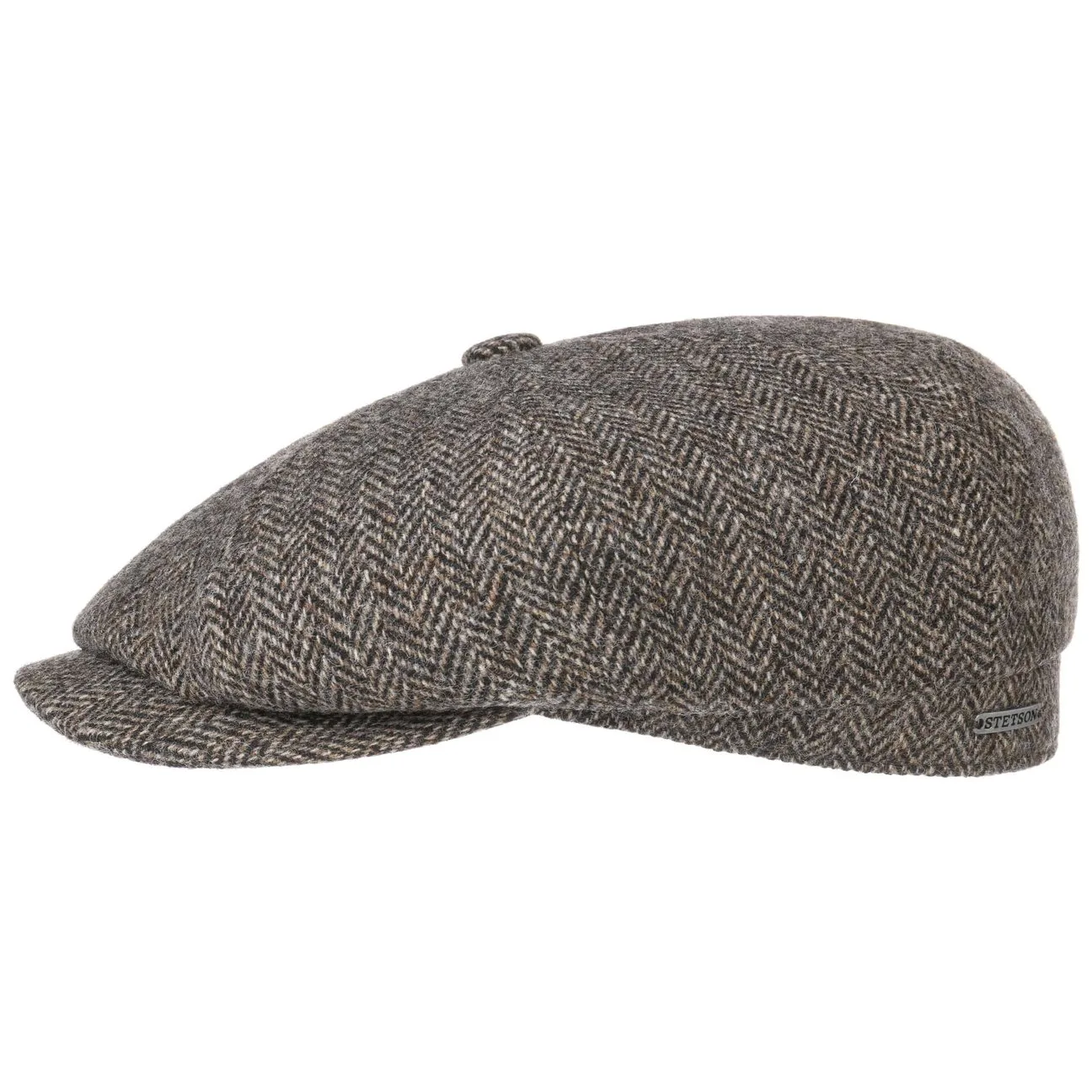 Hatteras Classic Wool Flat Cap by - dark brown - Herren - Size: 59 cm - Stetson - FashionsVida