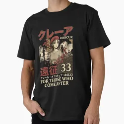 Clair Obscur Expedition 33 Gift t shirt for gamer 100% cotton Men's Short Sleeve Graphic Clothes 0501 All size tops S-6XL