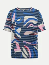 Shirt mit gestreiftem Muster Mehrfarbig XL