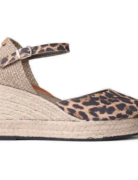 Pons Espadrilles Compensées Lagos Leopard EU 41