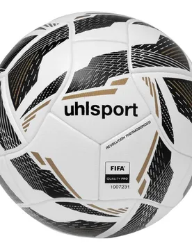 Ballon De Football Revolution Thermobonded White / Black / Gold 5 unisex