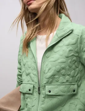 Leo Strukturjacke female Grün - Street One - FashionsVida