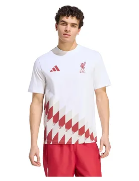 T-shirt à Manches Courtes Liverpool Fc Stadium Graphic White / Active Maroon M - Adidas - FashionsVida