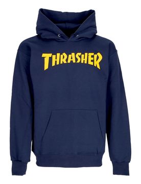 Felpa Cappuccio Uomo Cover Logo Hoodie Navy