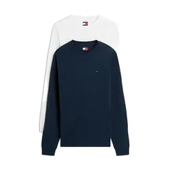 Maglietta A Maniche Lunghe Dm0dm2218 2 Unità Ecru / Dark Night Navy 2XL