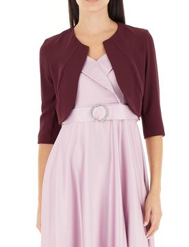 Bolero maniche 3/4 BORDEAUX XL