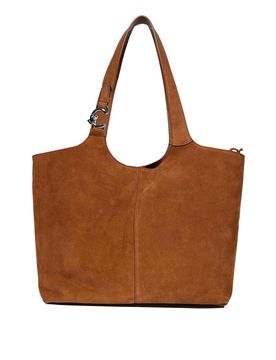 Borsa A Spalla C-Easy Suede Large Cognac