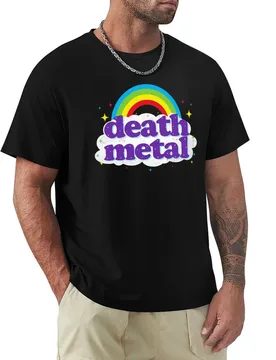 Death Metal Rainbow T-Shirt Breathable Workout Short Sleeve Top - Aliexpress - FashionsVida