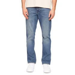 Mens Princed Denim Jeans (Light Wash) - Medium Blue - Size 38 Regular