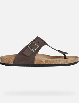 Schuhe Sandal Ghita Herr Dunkelbraun 43 Dunkelbraun