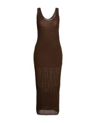 Maxi-Kleid Damen Braun L Damen