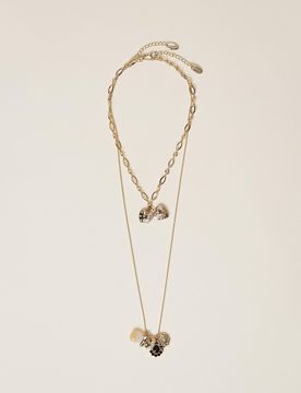Parure de colliers avec caurs