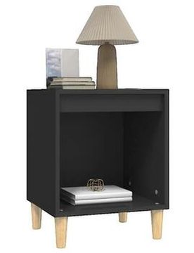 Table De Chevet Bois D’ingénierie Noir 40x35x50 Cm Einheitsgrösse