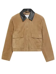 Comma Lederjacke cammello 38