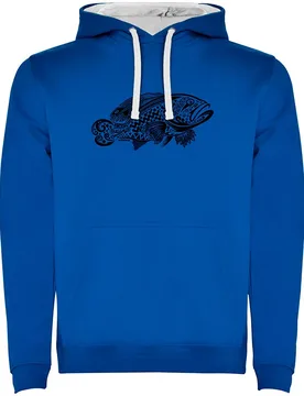 Felpa Con Cappuccio Grouper Tribal Two-colour - Kruskis - FashionsVida