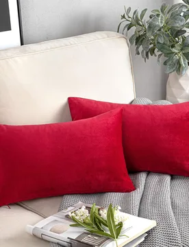 Pieza liso Funda de cojín sin relleno , de terciopelo Funda para almohada para sofá , casa Decoración - Shein - FashionsVida