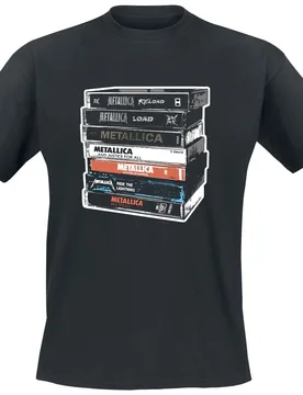 T-Shirt - Cassette - M bis XXL - für Männer - Größe XL - schwarz - Lizenziertes Merchandise! - Männer - male - Metallica - FashionsVida