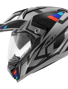 Casco Moto Enduro KV30R GRAYER Grigio nero taglia S - Kappa - FashionsVida