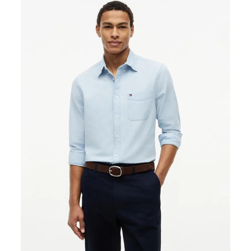 Camisa chambray de caballero - Tommy Hilfiger - FashionsVida