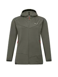 Giacca in pile da donna Puez Altavia Polarlite con cappuccio oliva 40