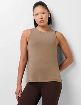 Soft Flow Studio Yoga Vest Top Medium Brown female - Sweaty betty - FashionsVida