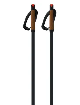 Bâtons Storm 6 Mag Dark Black 140 cm Homme