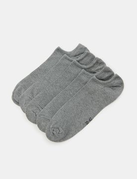 Calzini invisibili OEKO-TEX 5 pack - grigio chiaro