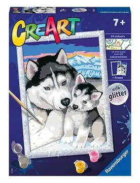 Gioco Di Pittura Di Husky Siberiani Classici Creart Serie D