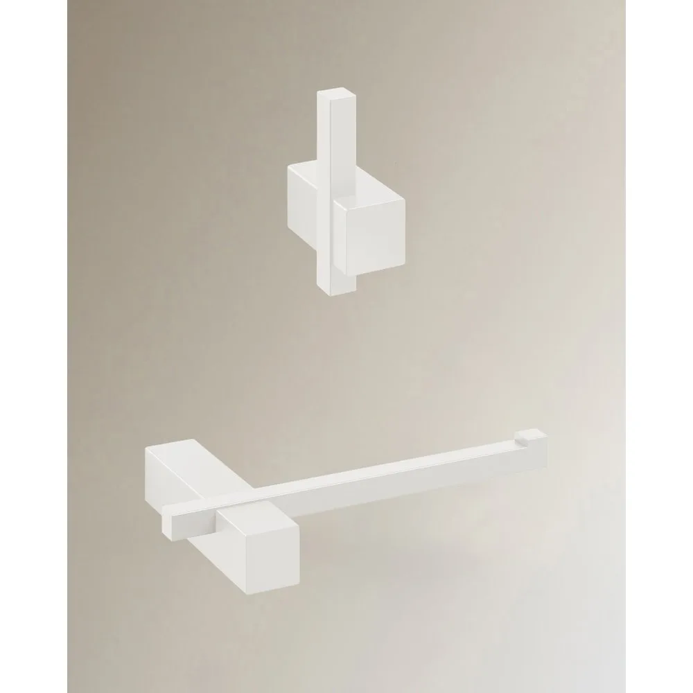 Colección de accesorios de baño Carvo blanco - Zack - FashionsVida