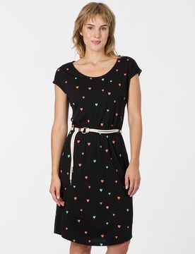 Kurzes Kleid - LILITHE PRINT - XS bis M - für Damen - Größe XS - schwarz - Frauen - female