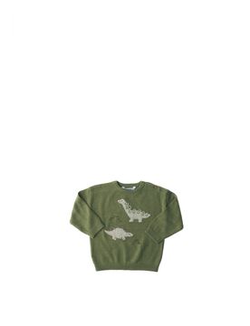 Maglia girocollo VERDE OLIVA 3A