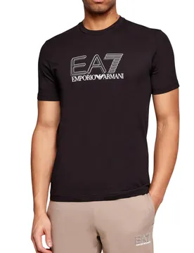 Ea7 Herren T-Shirt Schwarz 504192