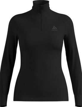 Technischer Baselayer BL Top Turtle Neck LS Half Zip Active Warm Eco W Black für Damen Größe L schwarz