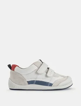 Kids' Leather Riptape Bug Trainers (4 Small-10½ Small) White Mix male - Start-Rite - FashionsVida